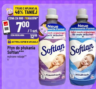 Płyn do płukania Softlan wybrane rodzaje promocja w POLOmarket