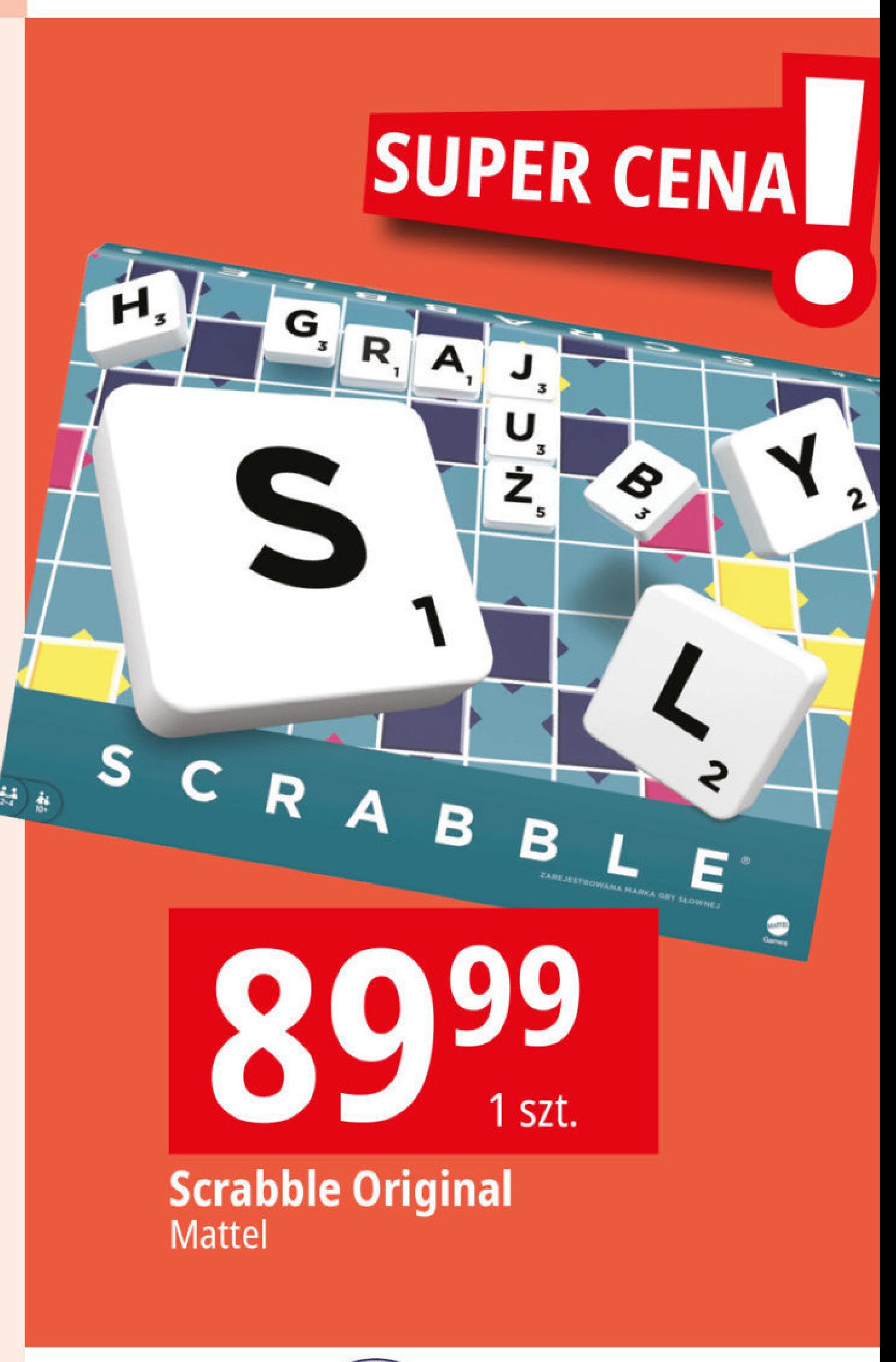 Scrabble Mattel promocja