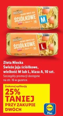 Świeże jaja ściółkowe, wielkość M lub L, klasa A, 10 szt. promocja w Lidl