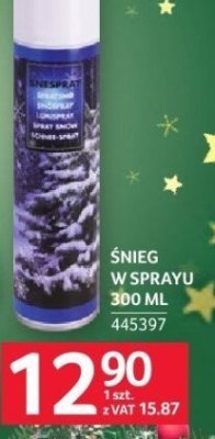 Śnieg w sprayu 300 ml promocja w Selgros