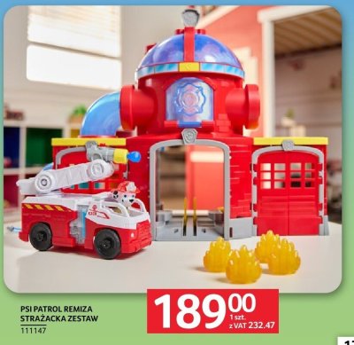 Remiza strażacka z pojazdem Psi Patrol promocja w Selgros