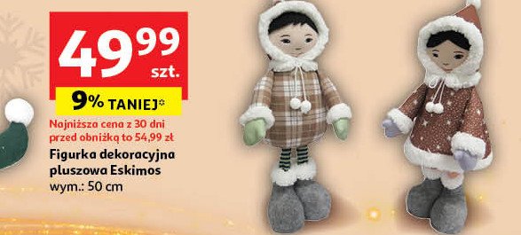 Figurka pluszowa eskimos 50 cm promocja