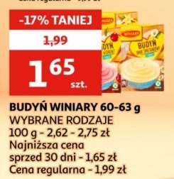 Budyń waniliowy z cukrem Winiary budyń promocja