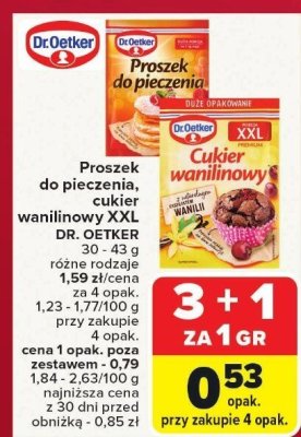 Proszek do pieczenia Dr. Oetker promocja w Carrefour Market