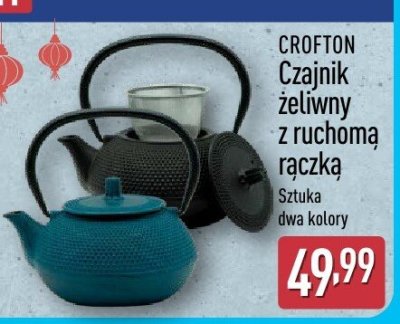 Czajnik żeliwy z ruchomą rączką sztuka dwa kolory promocja w Aldi