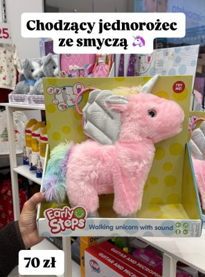 Jednorożec chodzący ze smyczą  promocja w Pepco