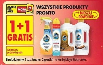 Wszystkie produkty Pronto 1+1 GRATIS promocja w Biedronka