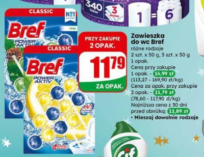 Zawieszka do WC Bref Classic Power Aktiv promocja w Dino