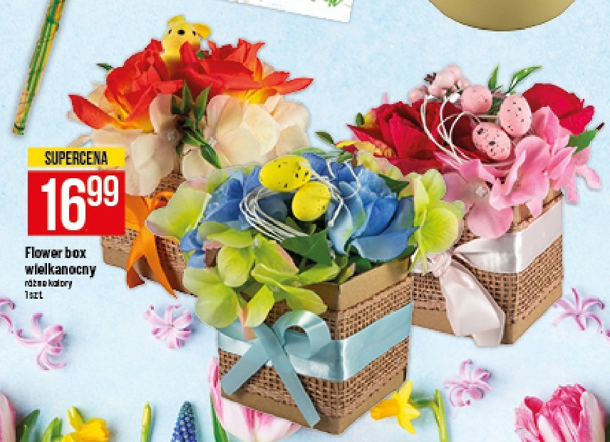 Flower box wielkanocny promocja
