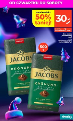 Kawa mielona Jacobs Kronung promocja w Dealz