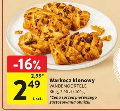 Warkocz klonowy VANDEMOORTELE promocja w Intermarche