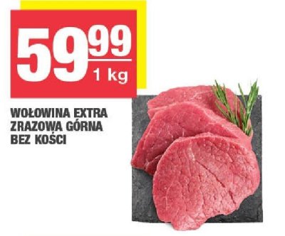 Wołowina extra zrazowa górna bez kości promocja w SPAR