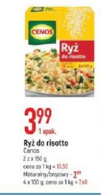 Ryż do risotto Cenos promocja