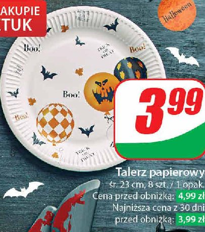 Talerz papierowy 23 cm promocja