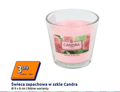 Świeca zapachowa w szkle Rose & Blush promocja w Action