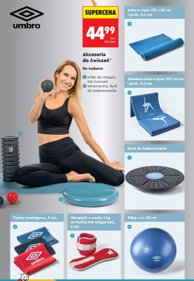 Obciążnik o wadze 1 kg na kostkę lub nadgarstek Umbro, 2 szt. promocja w Biedronka