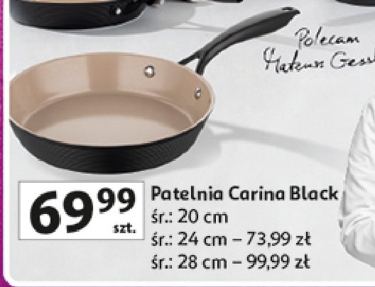 Patelnia carina black 20 cm Florina (florentyna) promocja w Auchan