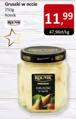Gruszki w occie 250g Rolnik promocja w Market Point