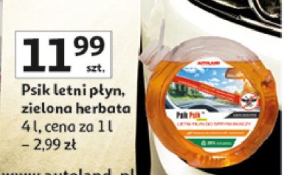 Letni p艂yn do spryskiwaczy psik psik Autoland promocja