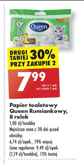 Papier toaletowy rumiankowy Queen promocja