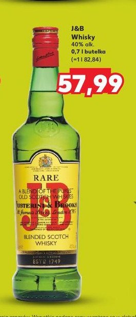 Whisky J&b rare promocja w Kaufland