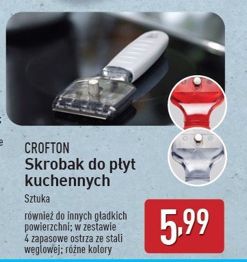 Skrobak do płyt kuchennych Crofton promocja w Aldi