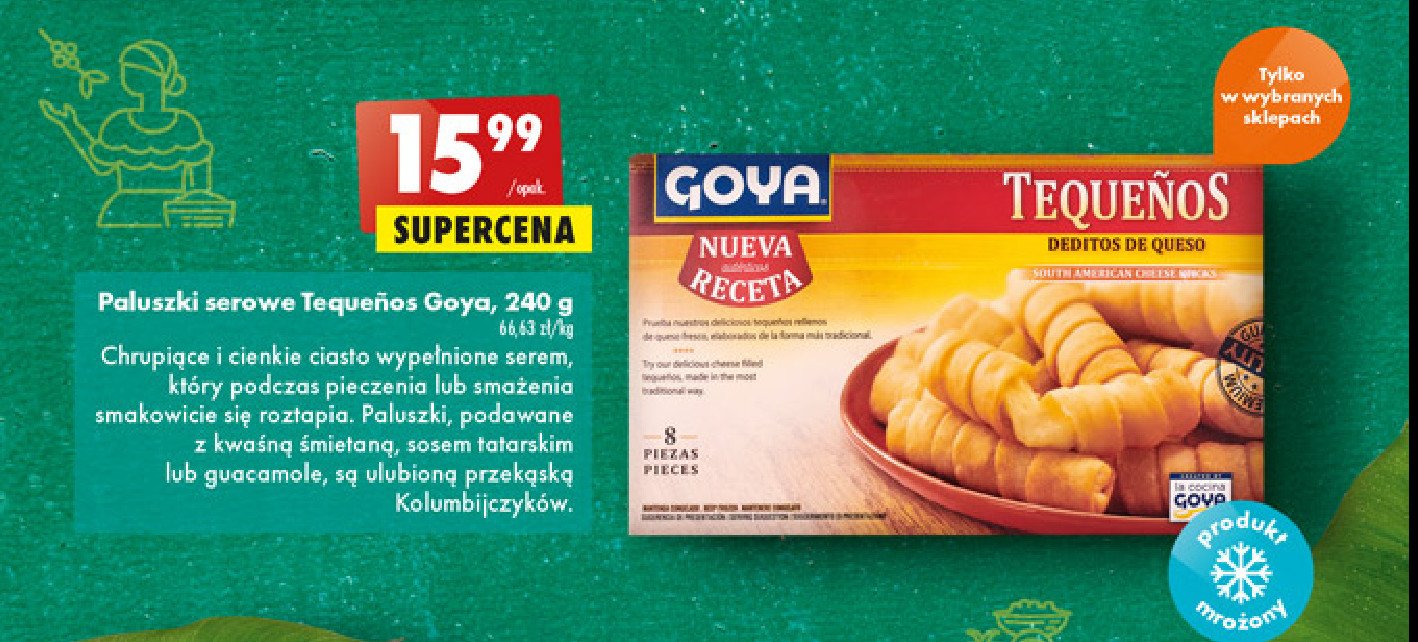 Paluszki serowe tequenos Goya promocja