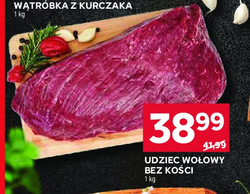 Udziec wołowy bez kości promocja w Stokrotka