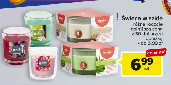 艢wieca w szkle 63/90 zielona herbata Bolsius true scents promocja