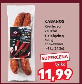 Kiełbasa krucha z cielęciną Kabanos promocja