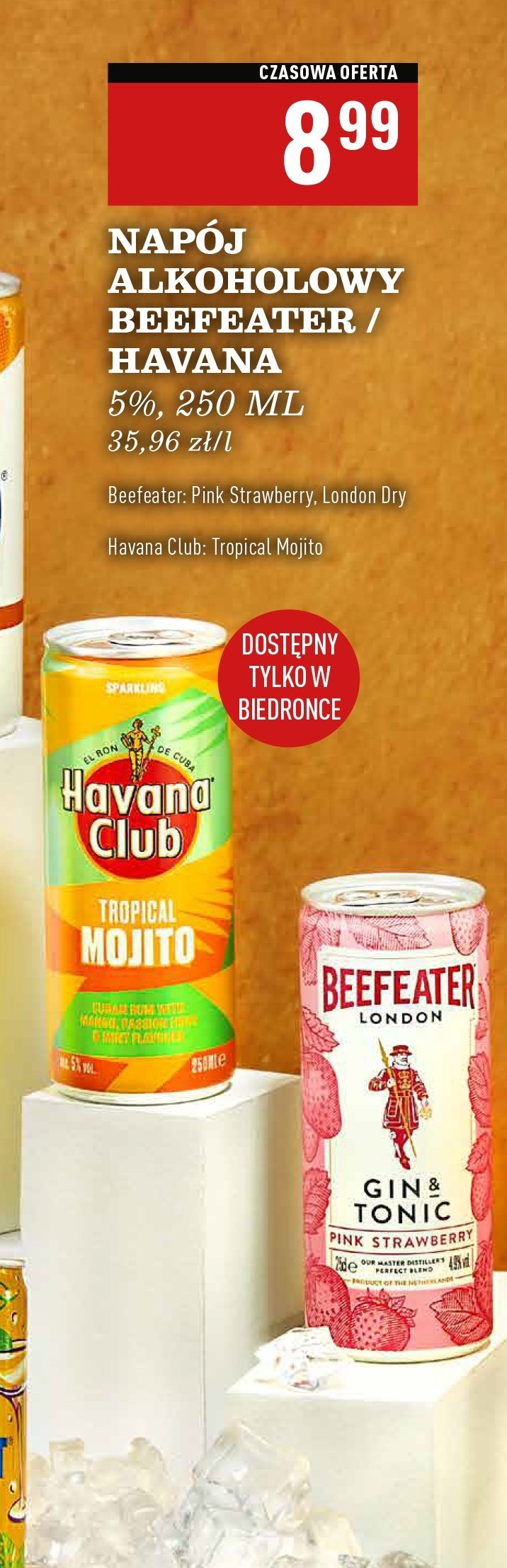 Gin Beefeater london dry promocja w Biedronka