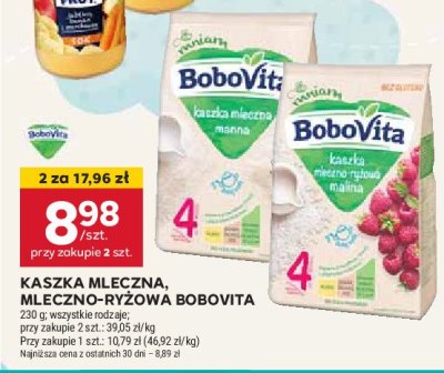 Kaszka mleczna manna Bobovita promocja