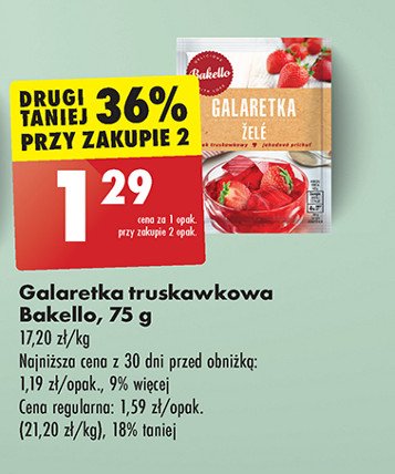 Galaretka truskawkowa Bakello promocja