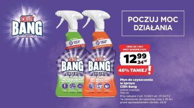 Płyn do czyszczenia w sprayu Cillit Bang różne rodzaje promocja