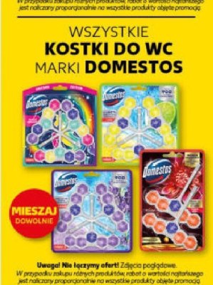 Wszystkie kostki do WC Domestos promocja w Kaufland