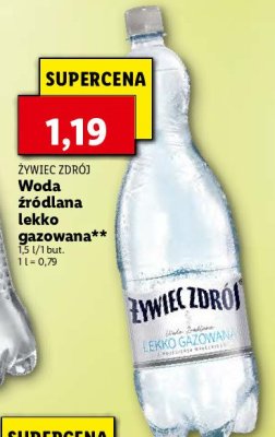 Woda lekki gaz Żywiec zdrój promocja