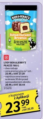 Lody Ben & Jerry's Peaces Salted Caramel Brownie promocja w Selgros