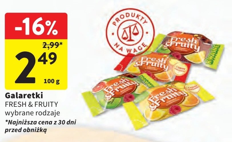 Galaretki Wawel fresh & fruity galaretki promocja w Intermarche