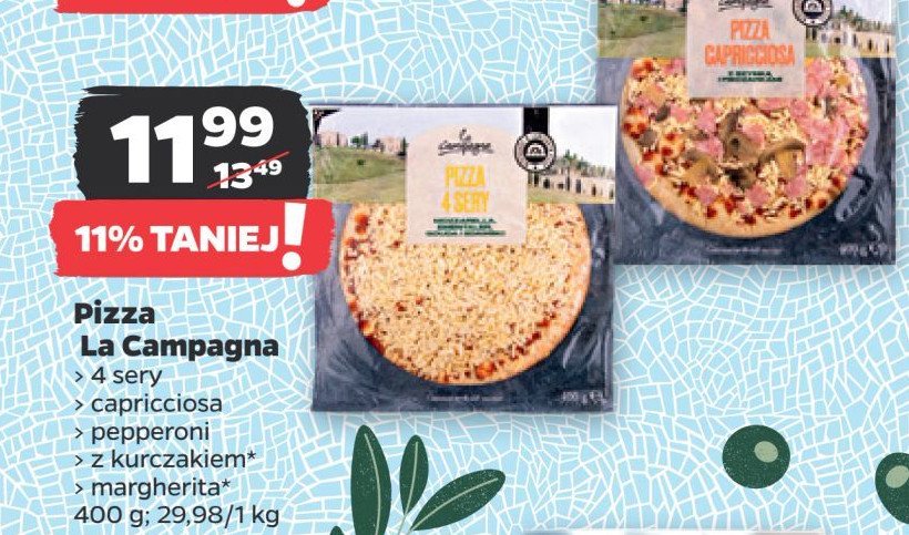 Pizza z kurczakiem La campagna promocja