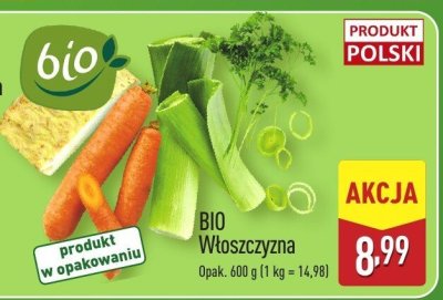 BIO Włoszczyzna promocja w Aldi