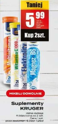 Suplementy KRUGER różne rodzaje promocja w Supeco