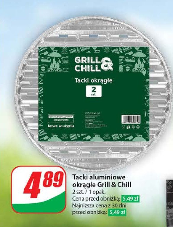 Tacki okr膮g艂e Grill & chill promocja
