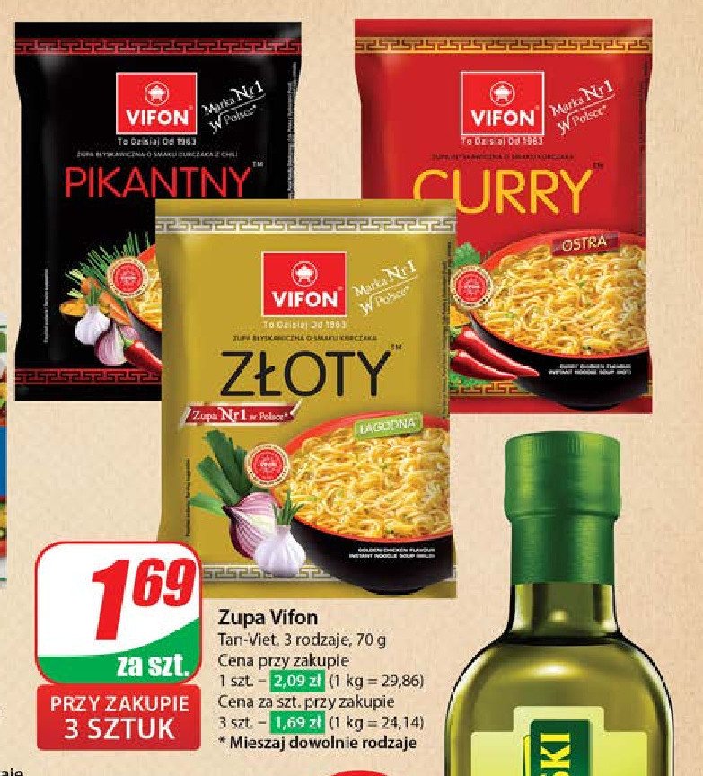 Zupa kurczak curry Vifon promocja w Dino