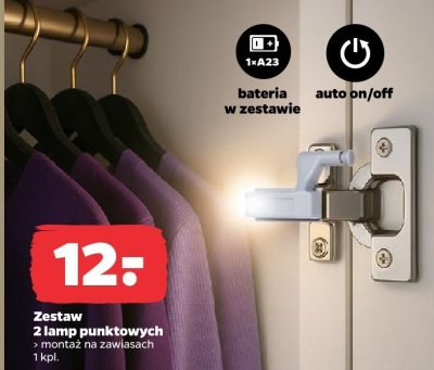 Zestaw 2 lamp punktowych promocja w Netto