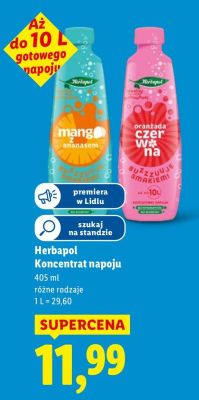Koncentrat napoju różne rodzaje promocja w Lidl