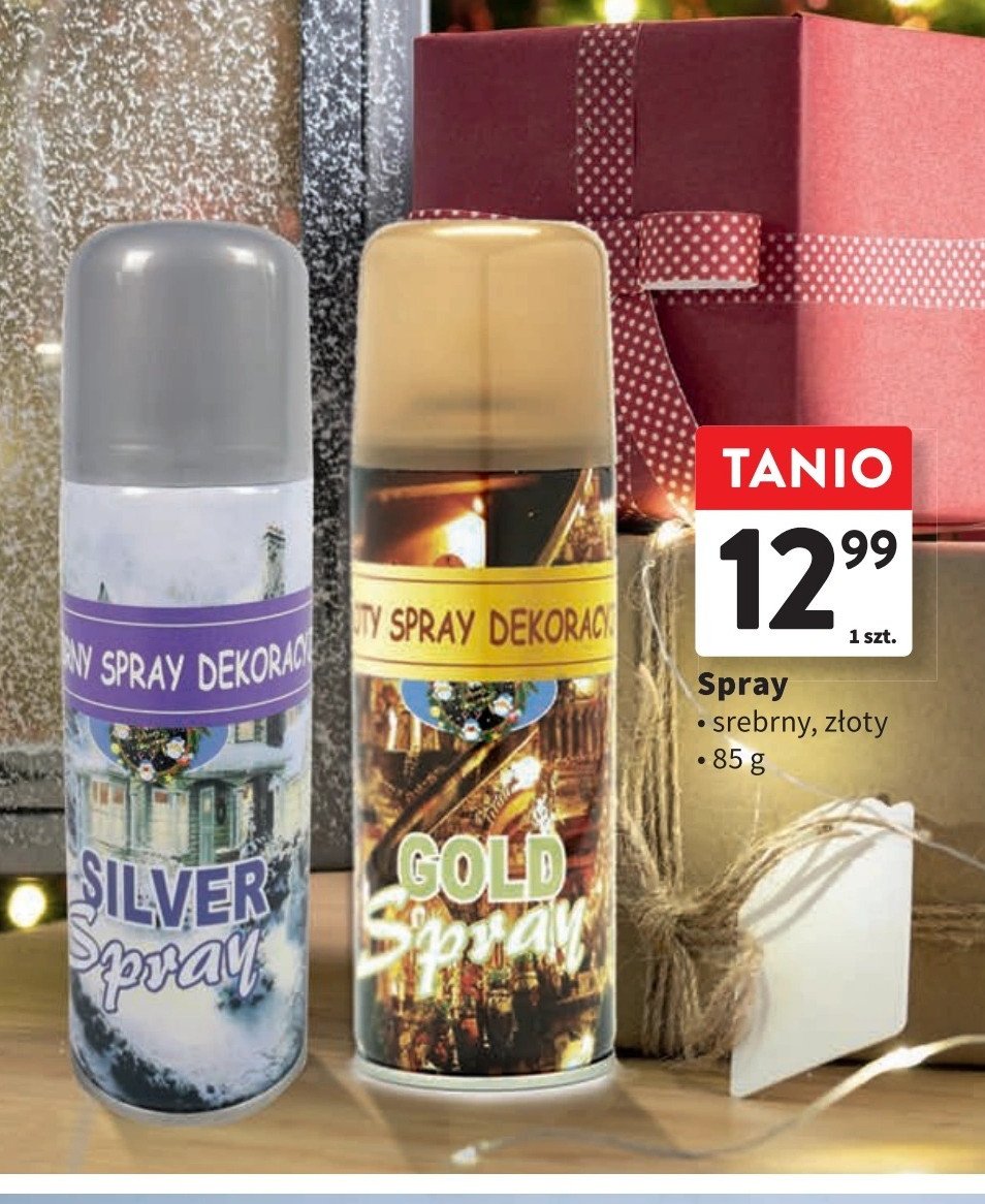 Farba złota w sprayu promocja w Intermarche