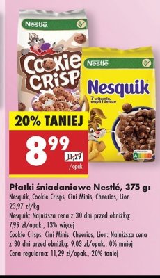 P艂atki 艣niadaniowe Cookie crisp promocja
