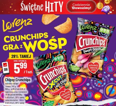 Chipsy Crunchips Lorenz promocja w POLOmarket
