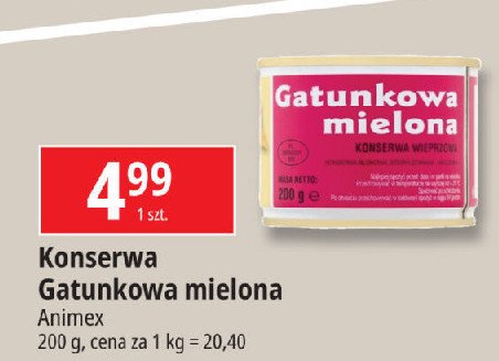 Gatunkowa mielona Animex promocja