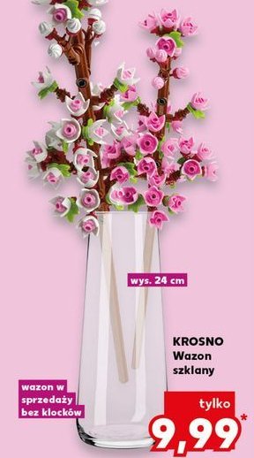 Wazon szklany 24 cm Krosno s.a. promocja
